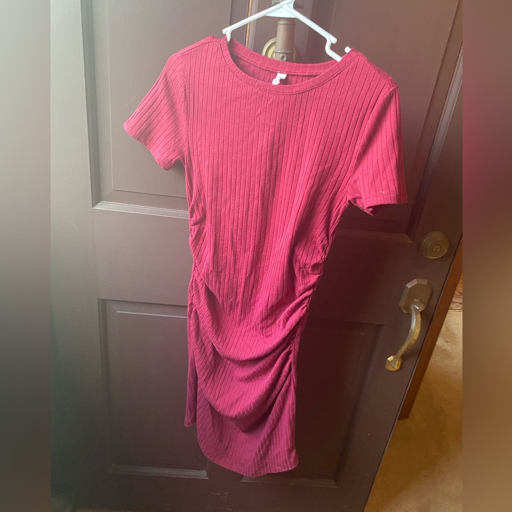 Ribbed mini dress. Size medium